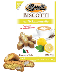 Almond Biscotti with Limoncello Flavoring, 7oz (200g)