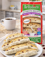 Load image into Gallery viewer, Belladoro Biscotti - Cranberry dipped in white chocolate, 6.35oz (180g)
