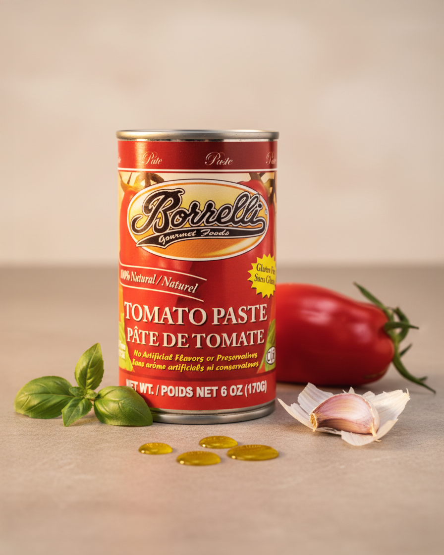 Tomato Paste, 6oz (170g) – Borrelli Gourmet Foods