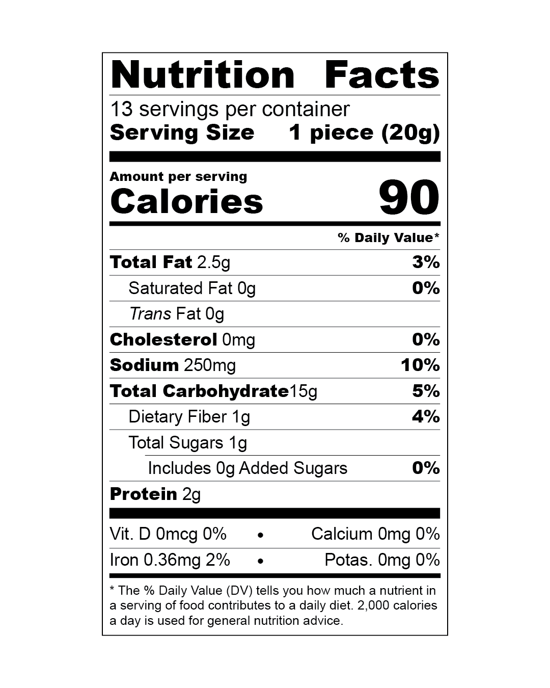 Italian Style Pretzels (Taralli) - Plain 250g