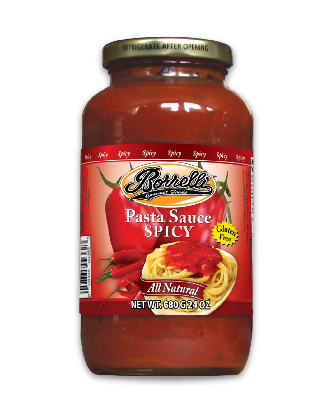 Spicy Pasta Sauce, 24oz (680g)