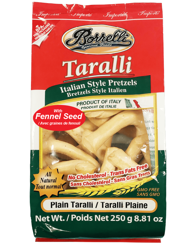 Italian Style Pretzels (Taralli) - Plain with Fennel Seed 250g