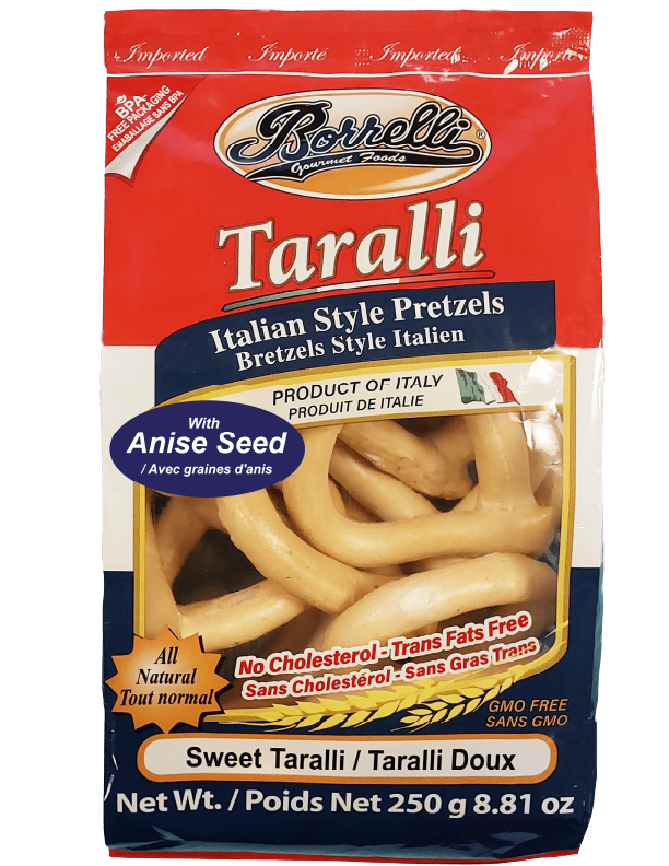 Italian Style Pretzels (Taralli) - Sweet with Anise Seed 250g