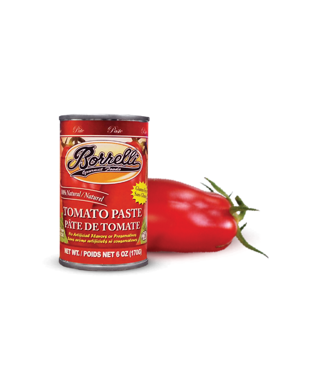 Tomato Paste, 6oz (170g) – Borrelli Gourmet Foods