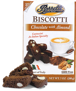 Chocolate Biscotti with Almonds, 7oz (200g)